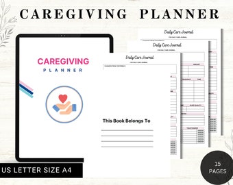 Caregiving Planner Printable: Home Health Care Daily Log (Digital Download)