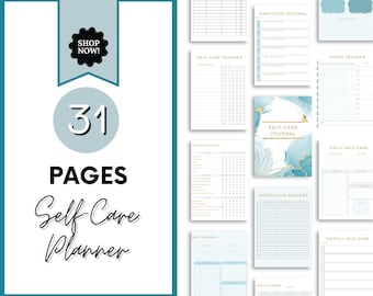 Selfcare Planer, SelfCare Checklist, Mindfulness Journal, Mental Journal, Selfcare Journal, Wellness Planer