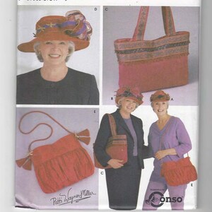 Hats in 3 Sizes and Bags Sewing Pattern Simplicity Accessories 5242 Misses