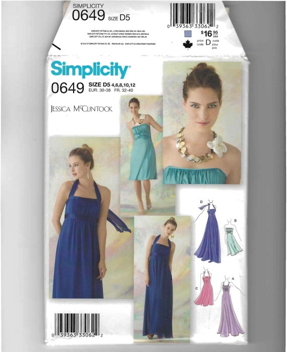 Special Occasion Dresses in Two Lengths Misses Size 4 12  