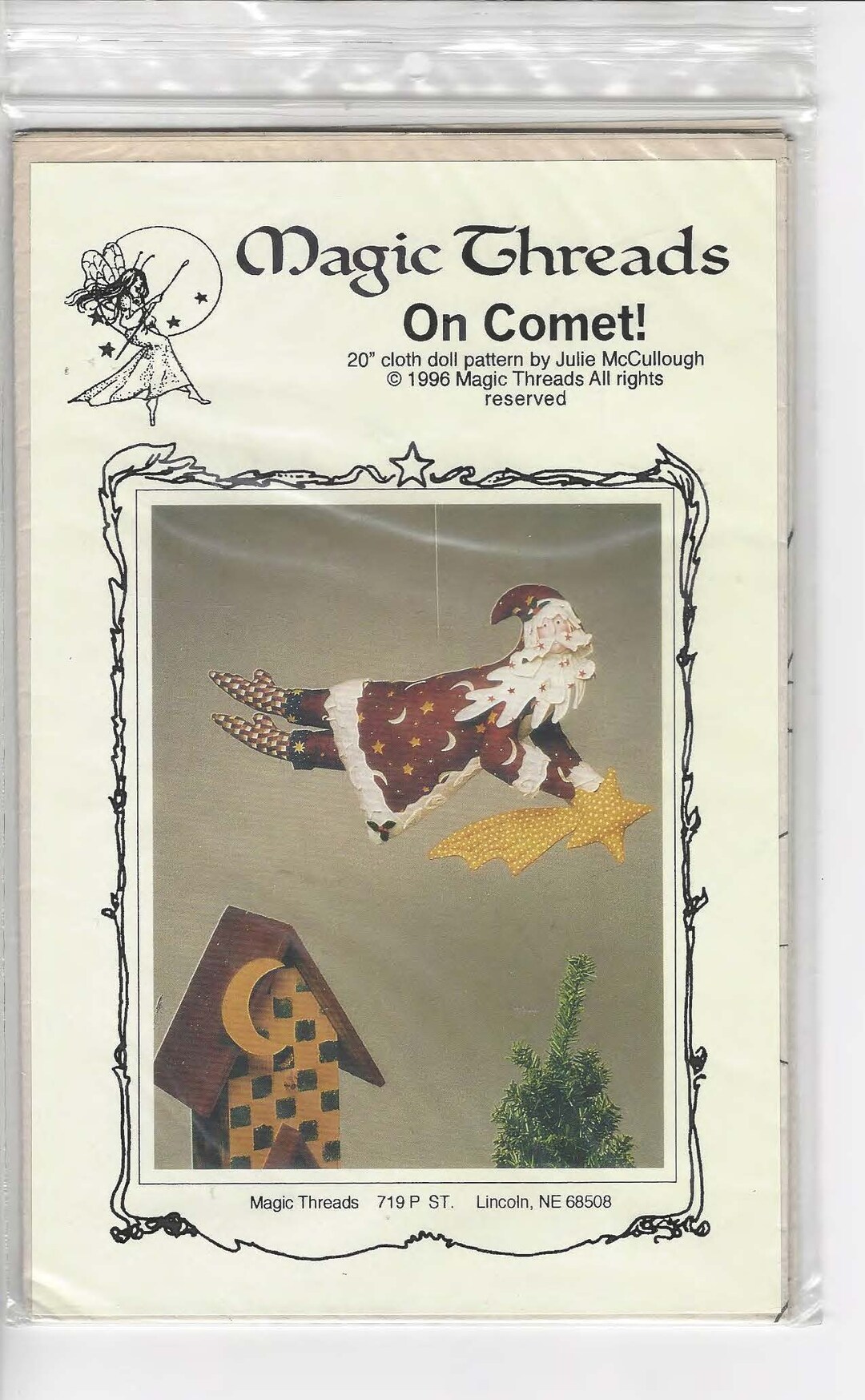 Magic Threads on Comet 20" Doll Pattern by Julie Mccullough 1996 Magic ...