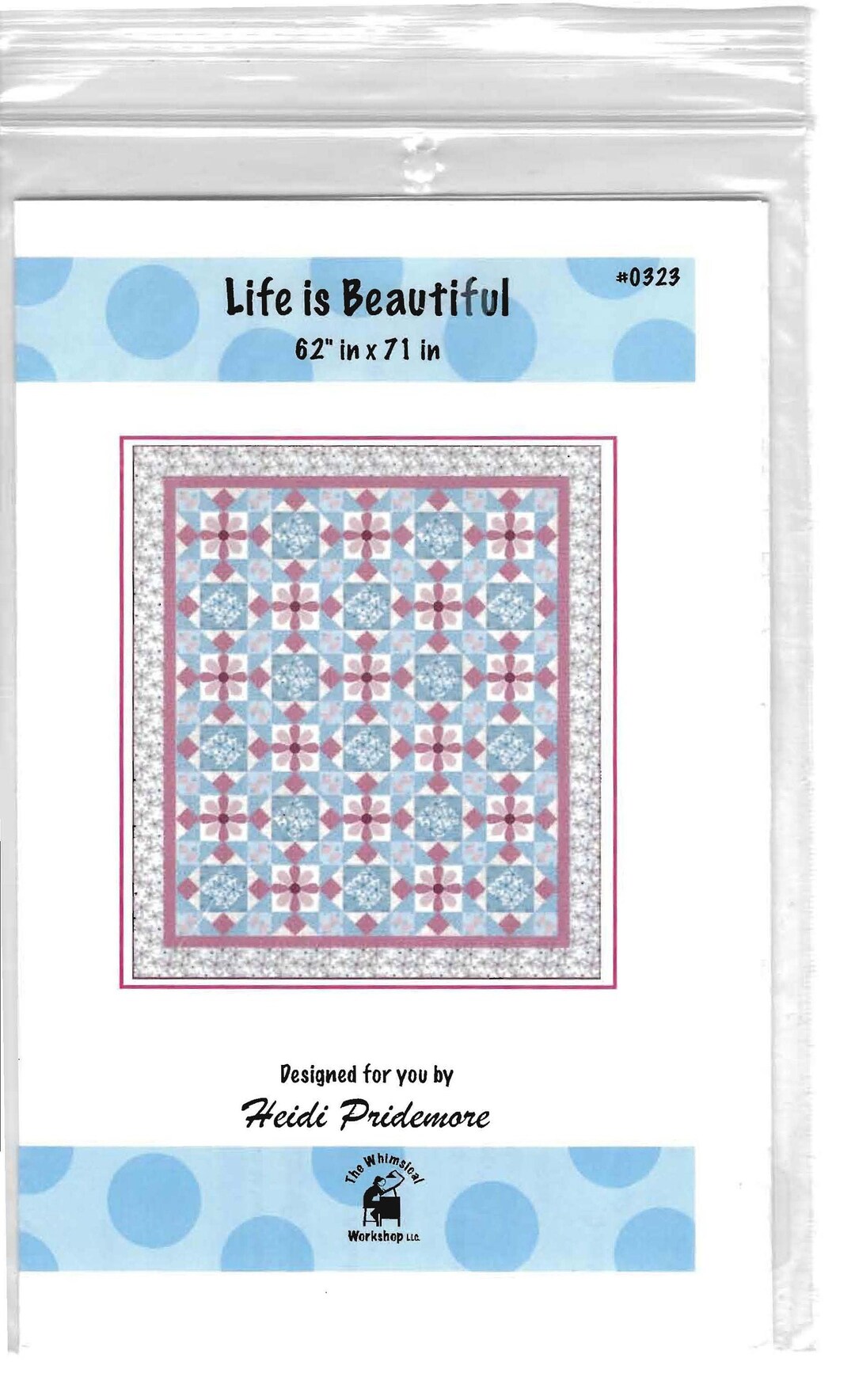 Life is Beautiful Quilt Pattern 62 X 71 by Heidi Etsy