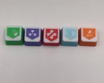 Black ops 6 zombie Perk Keycaps for keyboard