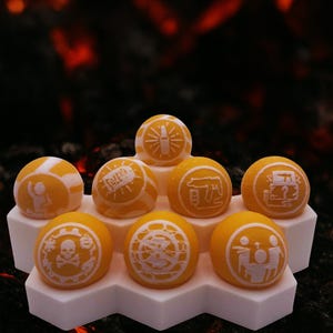 Juego de chicles Orange Gobble Gums, diseños completos (juego de 8)