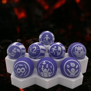 Ensemble complet de gommes à mâcher violettes (Ensemble de 8)