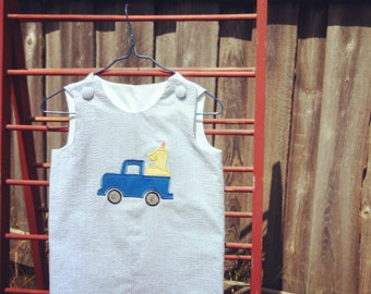 Birthday Truck Jon Jon, 1st birthday outfit, 2nd birthday outfit, birthday romper