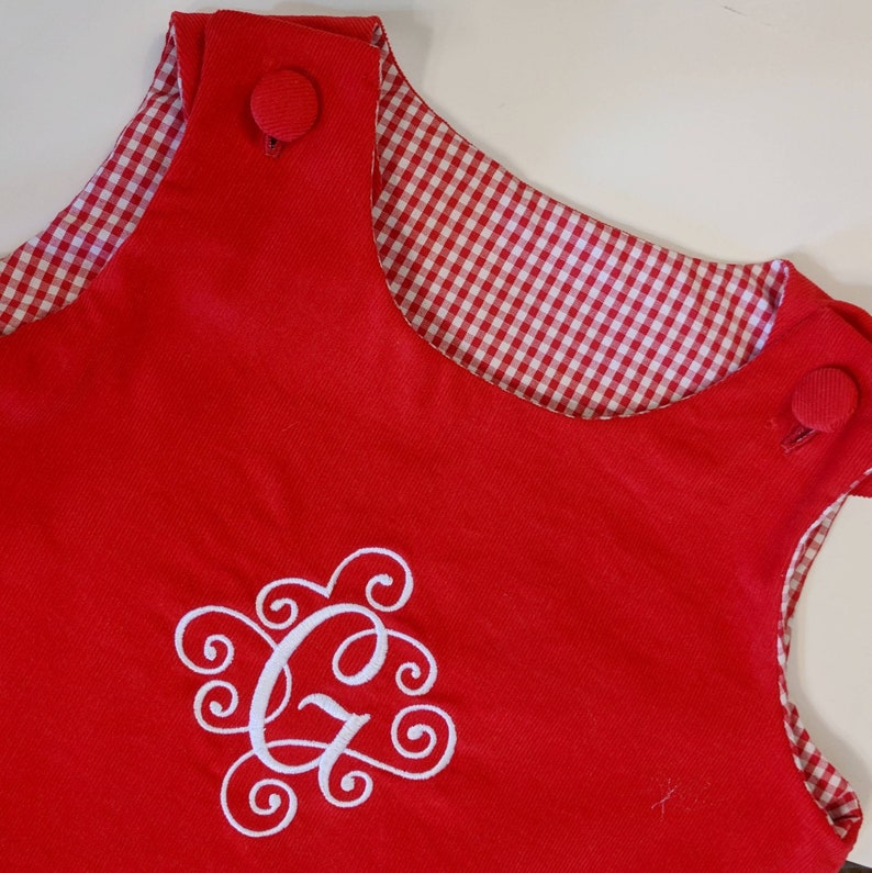 Corduroy Monogrammed Boy's Longall image 2