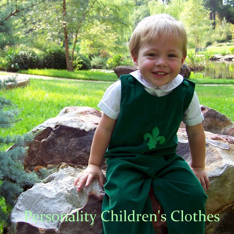 Corduroy Monogrammed Boy's Longall image 3