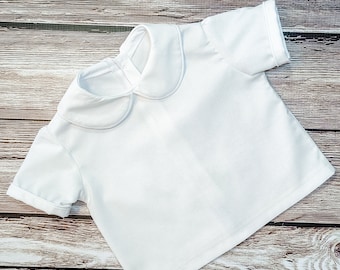 Boy's White shirt with Peter Pan Collar