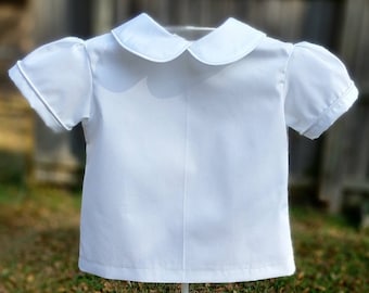 Boy's White shirt with Peter Pan Collar