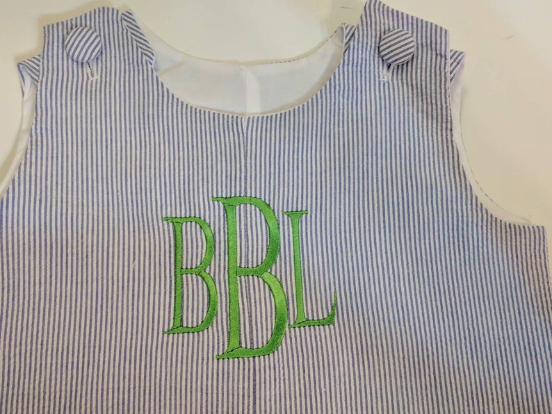 Seersucker Jon Jon Easter Jon Jon Boy's Outfit for Beach image 0