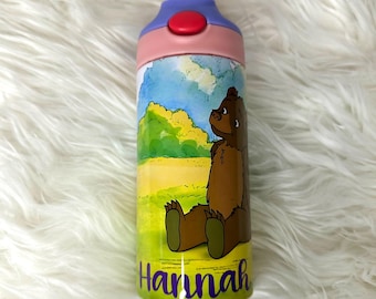 Little Bear 12oz Bottle,  Little Bear Show, Kids water bottle, Back to School, Gifts for kids, Sublimation, Personalized