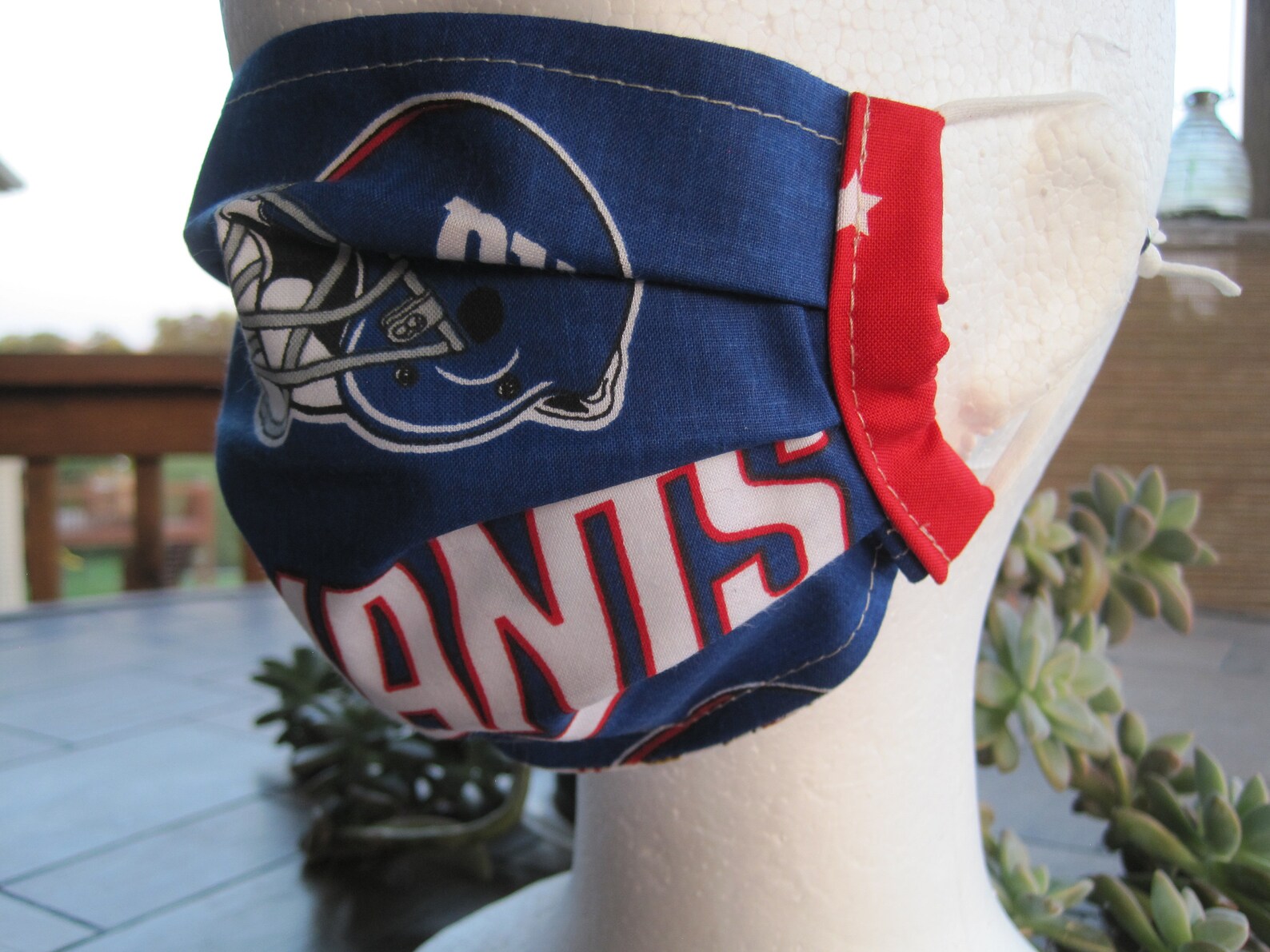 Giants Football Face Masks for Adults. Dark Blue Licensed NFL Etsy