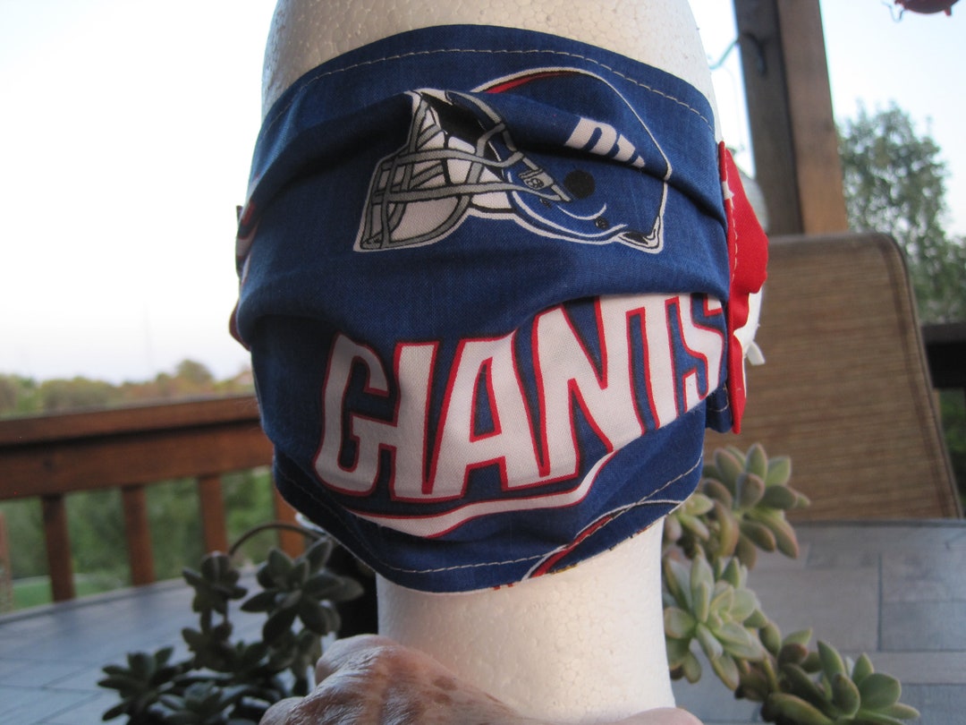 Giants Football Face Masks for Adults. Dark Blue Licensed NFL Etsy