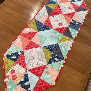 Christmas Quilted Patchwork Table Runner