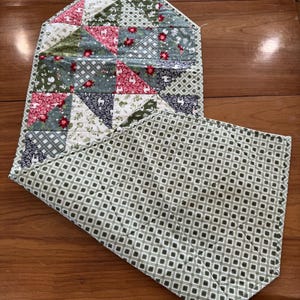 Woodland Christmas Quilted Patchwork Table Runner