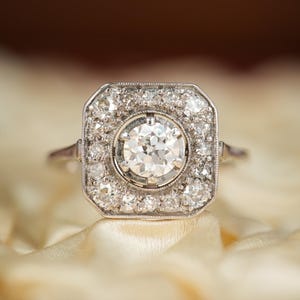 French Art Deco Dimond Target Ring