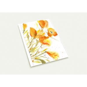 Paquete de 10 postales, amapolas naranjas (EE. UU. y Canadá)
