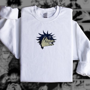 Embroidered Anime Tshirt, Anime Embroidered Sweatshirt, Megumi Embroidered shirt, JJK Jujutsu Kaisen, Domain expansion