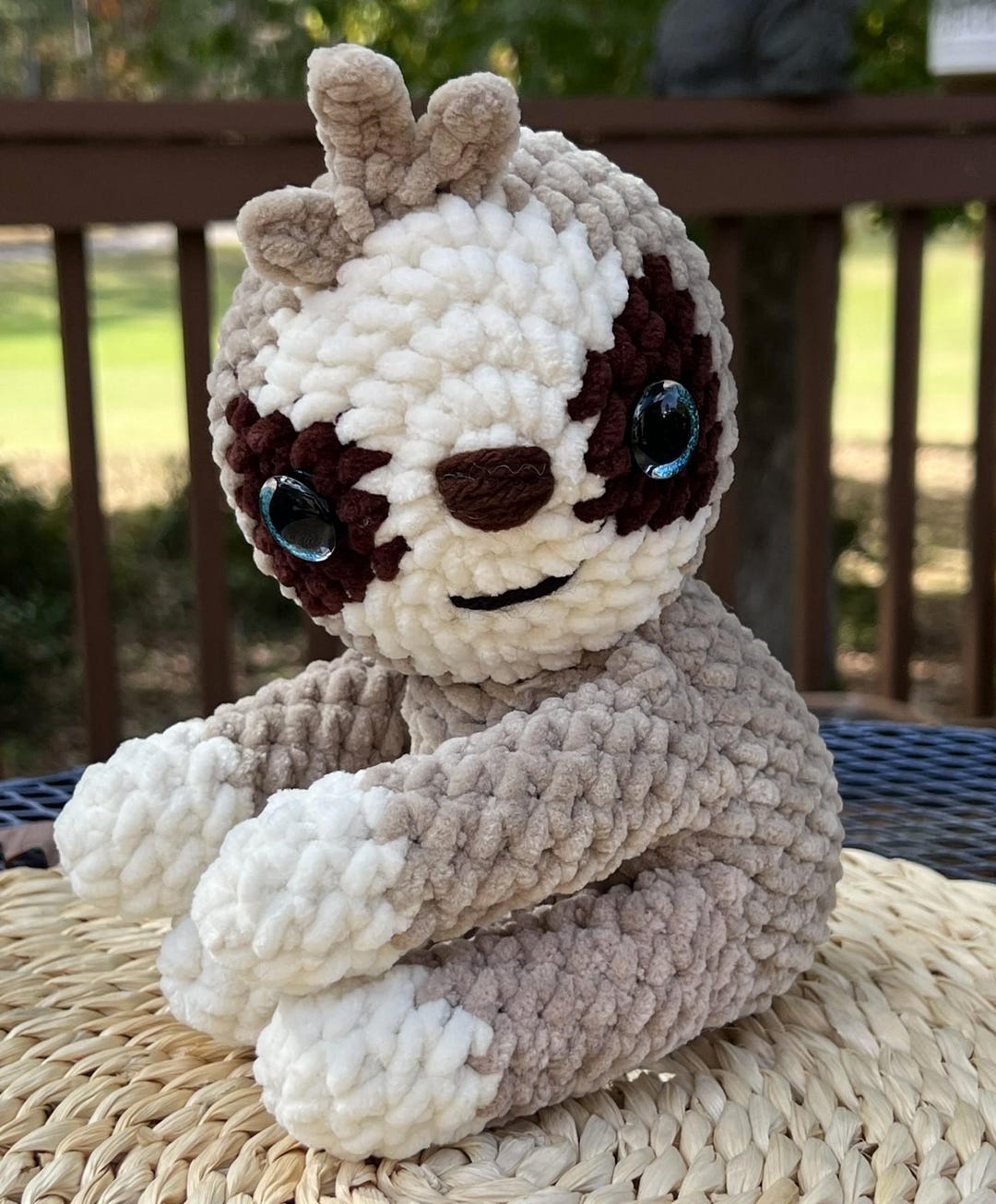 Sloth Stuffie Speedy the Sloth is Handmade, Crocheted, Amigurumi, Plushie, Stuffie ...