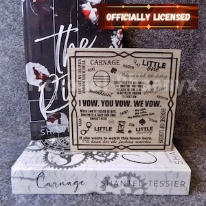 Officially Licensed Shantel Tessier Shelf Decor || LORDS Series 6x6 Sign || The Ritual || The Sinner || The Sacrifice || Carnage || Madness