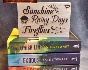 Officially Licensed Ravenhood® Shelf Decor || 6x4 Boys of Summer Wooden Sign || Sunshine, Rainy Days, & Fireflies || Kate Stewart