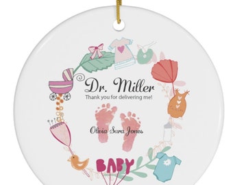 OBGYN doctor gift personalized ornament