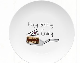 personalized birthday plate, birthday plate family