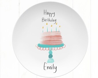 birthday plate personalized