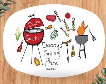 dads grilling plate, dads grilling platter, grandpa gift