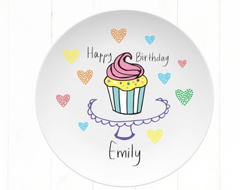 personalized birthday plate, birthday plate family