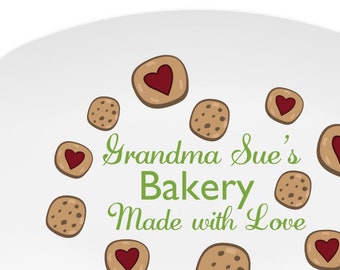 Grandma's Cookie Platter, Personalized Platter for Grandma