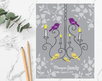 personalized family tree art