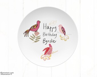 personalized birthday plate