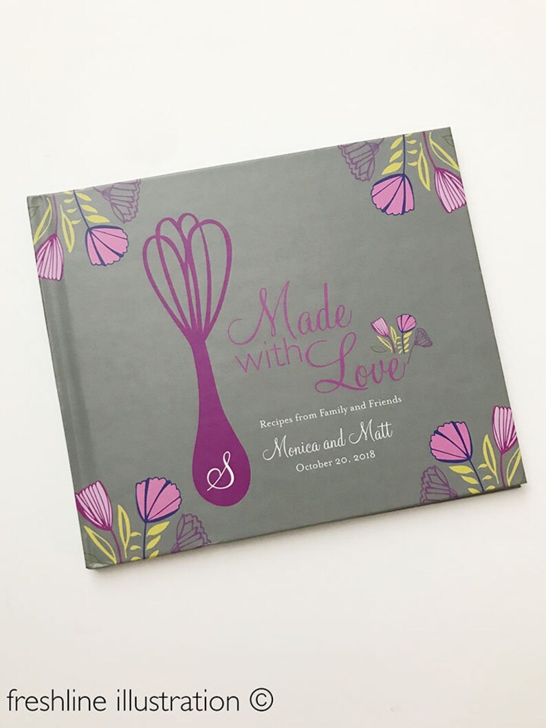 Bridal Shower Recipe Book Gift For Bride Image 0