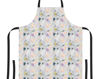 personalized apron for women bird