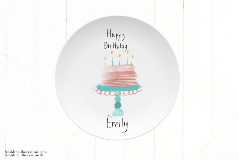 birthday plate personalized image 1