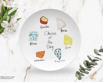 personalized cheese plate, cheese dish