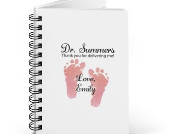 personalized OBGYN gift journal notebook