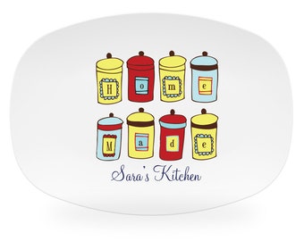 personalized platter with name, personalized platter farmhouse, custom platter, name on platter