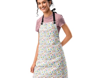 Personalized Chef Apron, Custom Name Kitchen Gift, Cupcakes