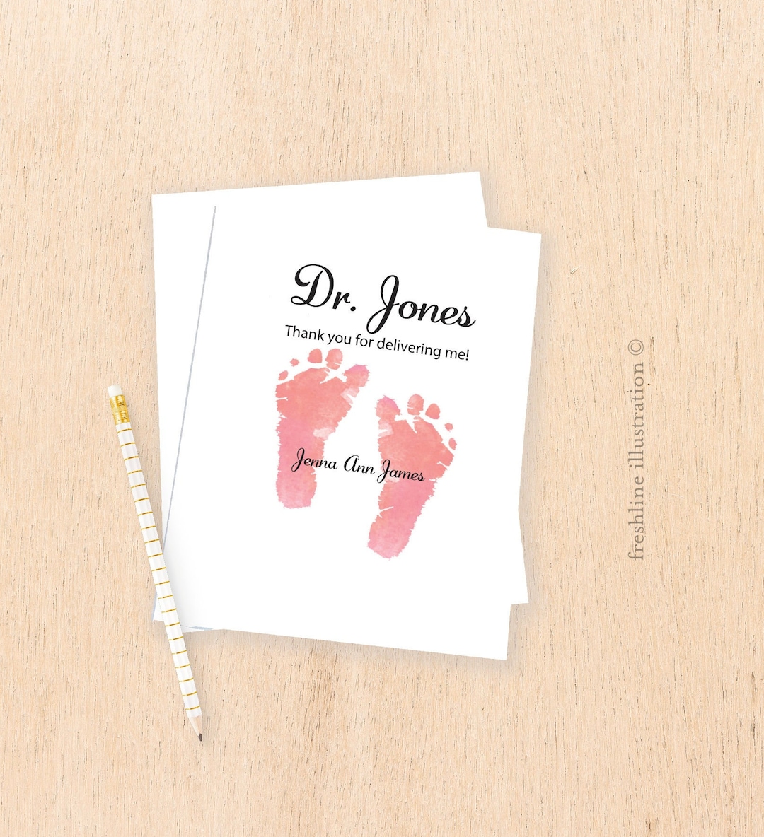 Obgyn Thank You Card Etsy