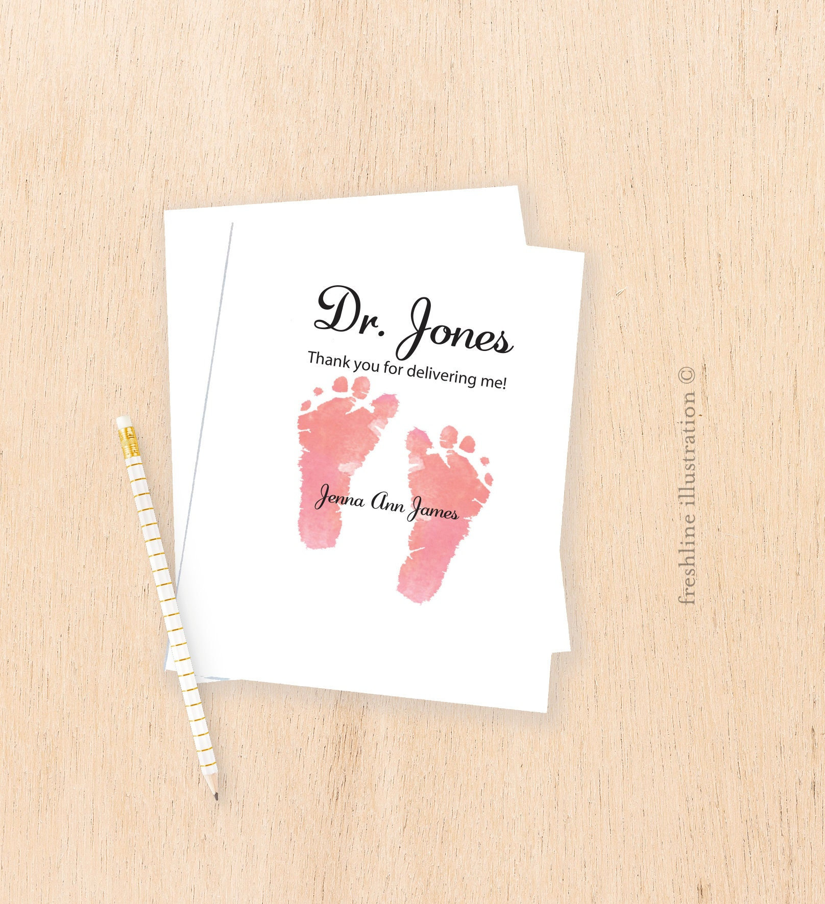 Obgyn Thank You Card - Etsy