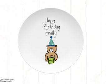 personalized birthday plate