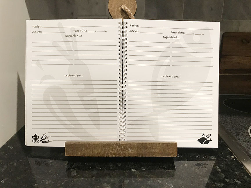 Spiral Bound Recipe Book Recipe Journal Personalized Recipe Etsy