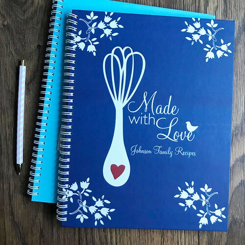 Custom Recipe Book Personalized Blank Wooden Binder Etsy