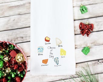funny cheese tea towel, kitchen towel