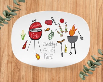 dad gift, daddy's grilling plate, dads grilling platter, dad