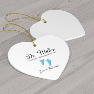 OBGYN thank you gift ornament personalized ornament