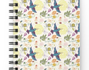 bird notebook bird spiral notebook